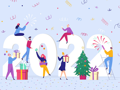 HAPPY NEW YEAR 2022 2022 2d adobe illustrator character graphic design illustration illustration art new year vector