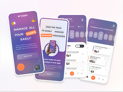 Task management App application design ideal design mobile app modern app design project management reminder app schedule app task task app team manager ui ui application uxui