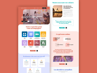CL Consult Webdesign branding colorful consulting digital design ui design ux design webdesign