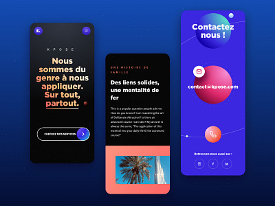 KPOSE - Mobile Version uidesign user interface uxdesign