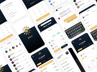 XON - Fintech - Crypto Wallet app design cryptocurrency finance app fintech mobile design uidesign user interface ui uxdesign