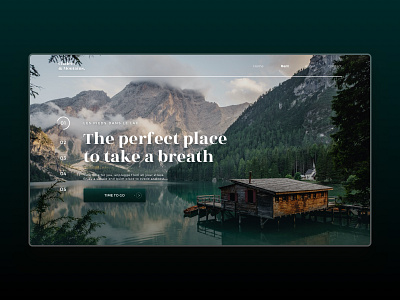 Chalets & Moutains - Webdesign Concept chalet renting uidesign uxdesign vacation webdesign