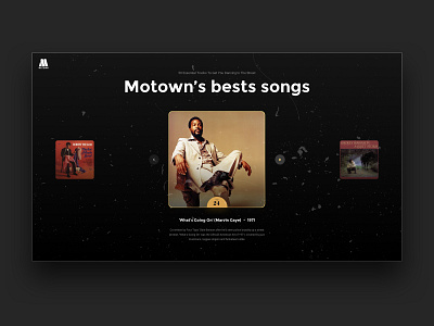 Motown's best songs - Webdesign exploration