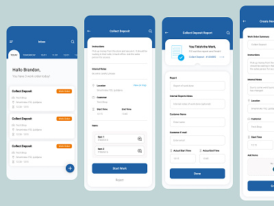 Workorder App app design figma figmadesign ios ui ux ui design uidesign uiux user interface userinterface userinterfacedesign