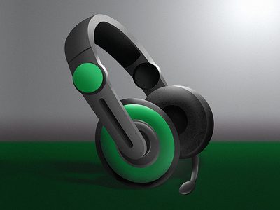 Digital Icon (Headphone) branding design icon illustration logo