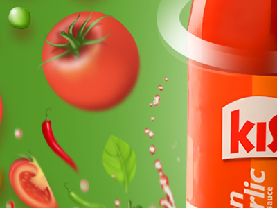 Kissan Sauce branding design icon illustration lettering minimal type typography website