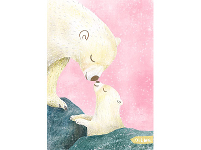 Happy Mother's Day animalart bear happymothersday illustration mothersday procreate