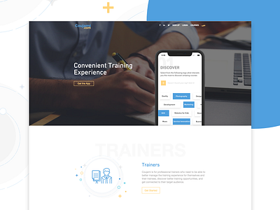 Coujami App -Landing page