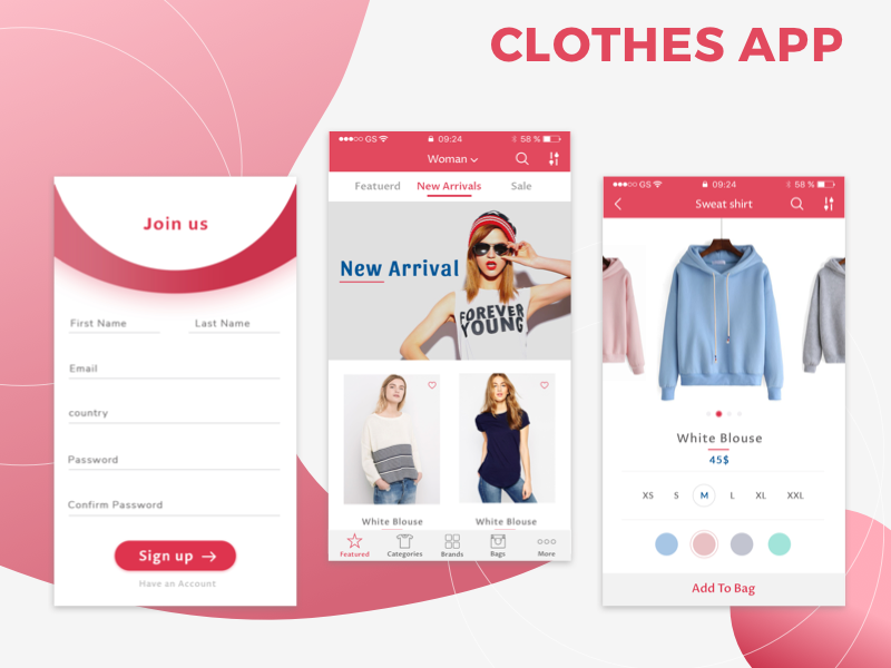 Clothes App by Sarah Eldriny on Dribbble