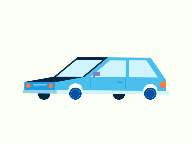 Car aftereffects animation bodymovin car flat geometric illustration microinteractions minimal motion ui ux vector vectorillustration