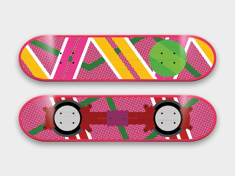 back to the future hoverboard skate deck