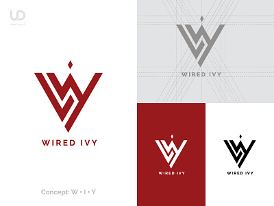 Wired Ivy Logo i logo identitydesign lettering logodesign makeitunrated makeitunrated w logo wordmark y logo