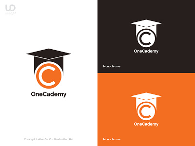 OneCademy Logo branding creative education elarning elarning illustrator india logo odisha startup logo