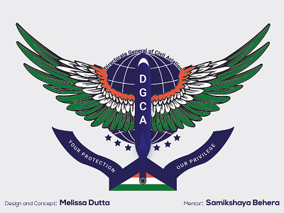 Directorate General of Civil Aviation contest creative design embelem govt india logo melissa my samikshaya