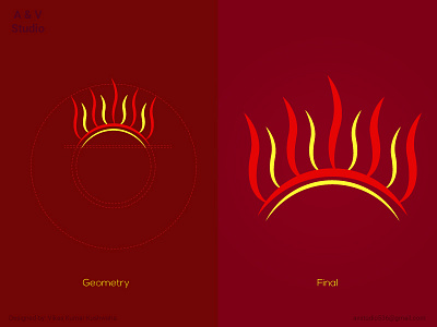 Karna Symbol Feat Mahabharat(Star Plus India) branding creative design geometric design icon illustrator india logo