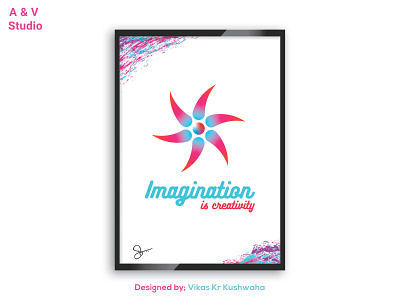 Imagination is creativity adobe branding colorful creative flower gradient gradient design illusrator imagination india
