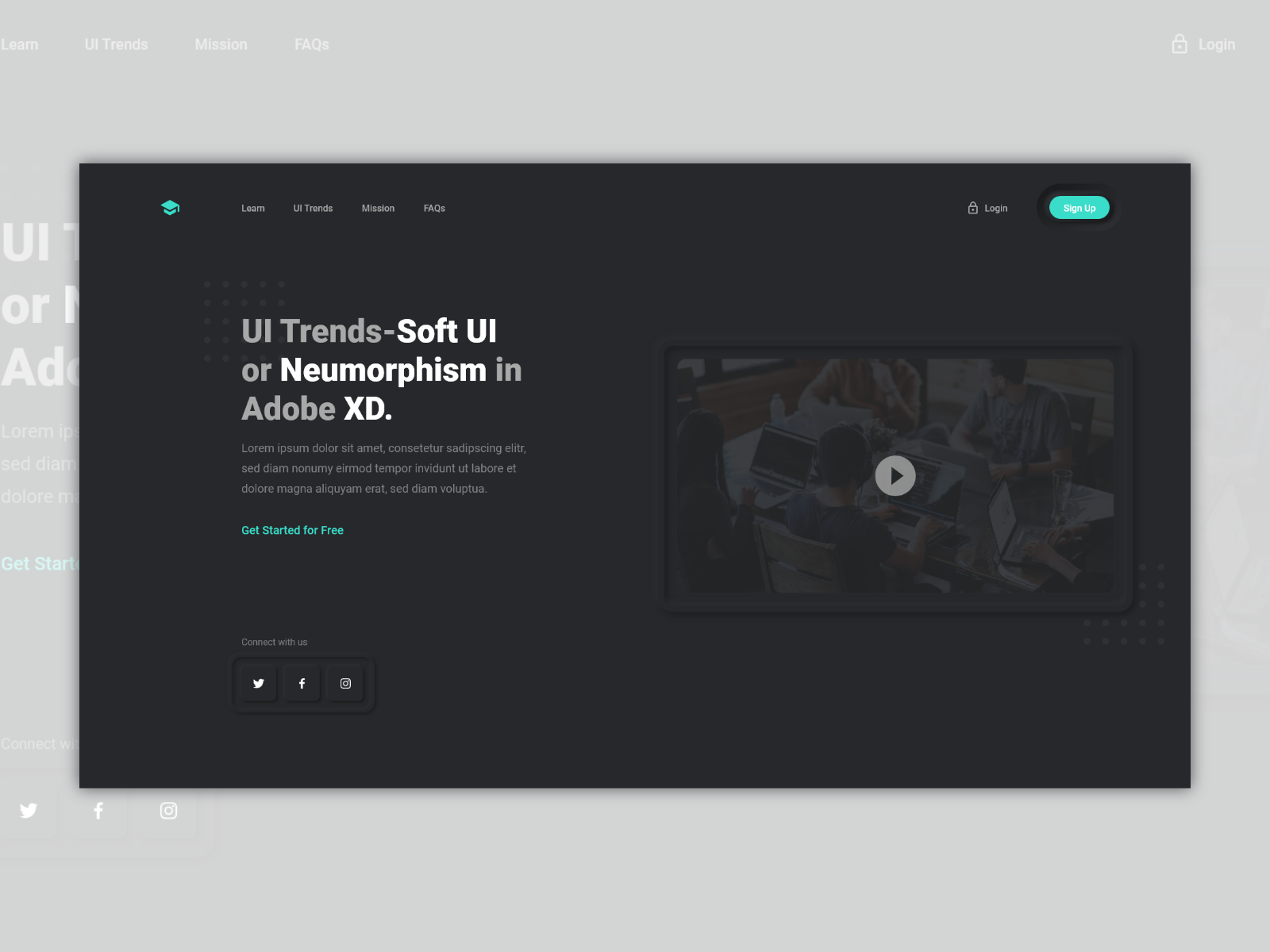 Soft UI Trend - Dark Theme by Ceri Thomas on Dribbble