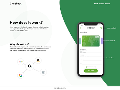 Checkout App Landing Page