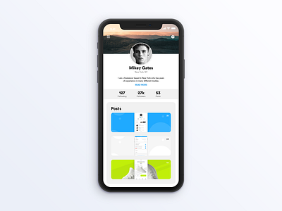 User Profile 006 adobexd dailyui portfolio