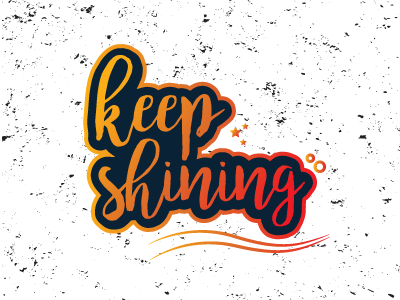 Typography comment follow keep shining learning like new typography