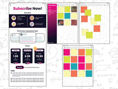 Sticky Notes App For iPad adobe photoshop adobexd app branding ipad ipad app ipadpro logo typography ui ux web wireframe wireframe design