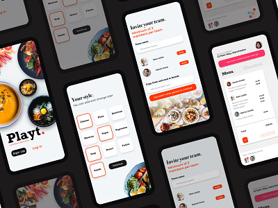 Food App UI / UX with User Testing app branding clean design flat food app food app ui minimal typography uber eats ui user testing ux