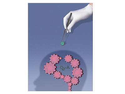 Microdosing Psychedelics blue design digital editorial editorial illustration illustration illustrator minimalism procreate
