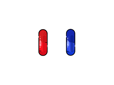 Matrix Resurrection Trailer Icons (Red or Blue Pill) illustration illustrator matrix matrix 4 matrix trailer matrix resurrection morpheus neo red or blue pill red pill simulation simulation theory