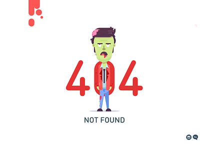 404 zOMBIE 404 404 error 404 error page 404 page 404page illustrator landing page vector zombie
