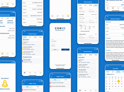 corED New Mockups ed tech education app mobile app mobile app design mobile design ui ux white label