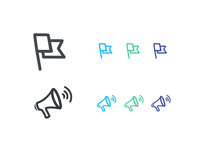 Campaign Icons icons illustration