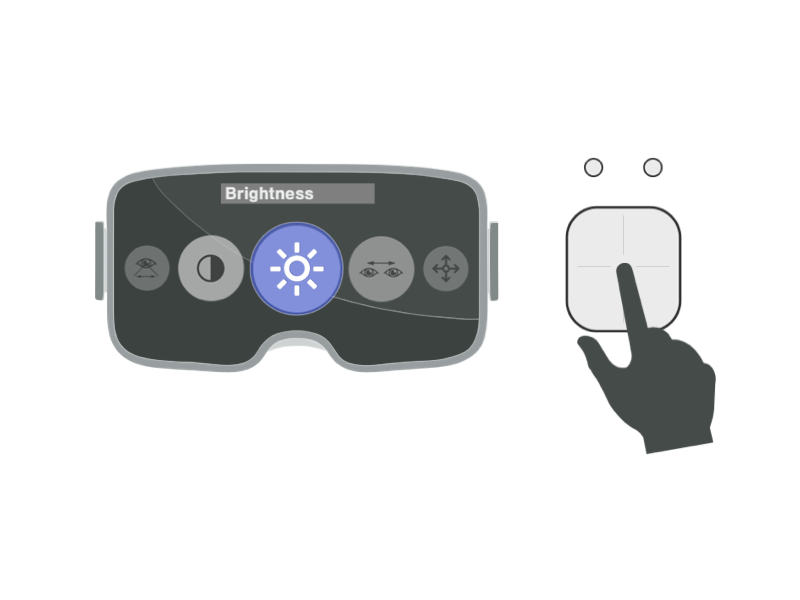 Settings Swipe - VR Headset