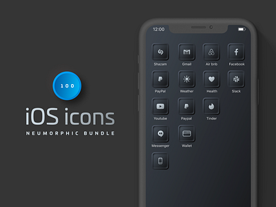 Custom iOS14 Neumorphic Icons