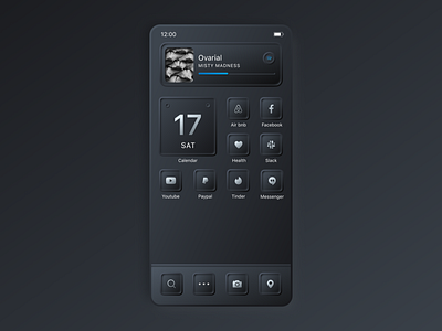 Neumorphic iOS 14 Homescreen