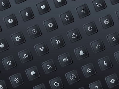 Neumorphic iOS14 icons mobile