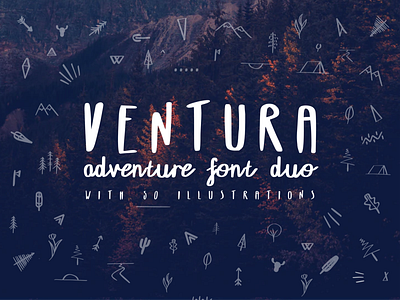 Ventura Adventure Font Duo typography