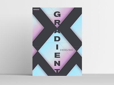 GRADZ: Gradient BAckground Collection abstract geometric gradient mauve poster print
