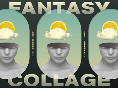 fantasy collage art maker kit