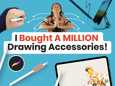 I Bought A MILLION Drawing Accessories!