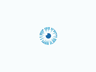 Blue Eye Logo eye flat logo