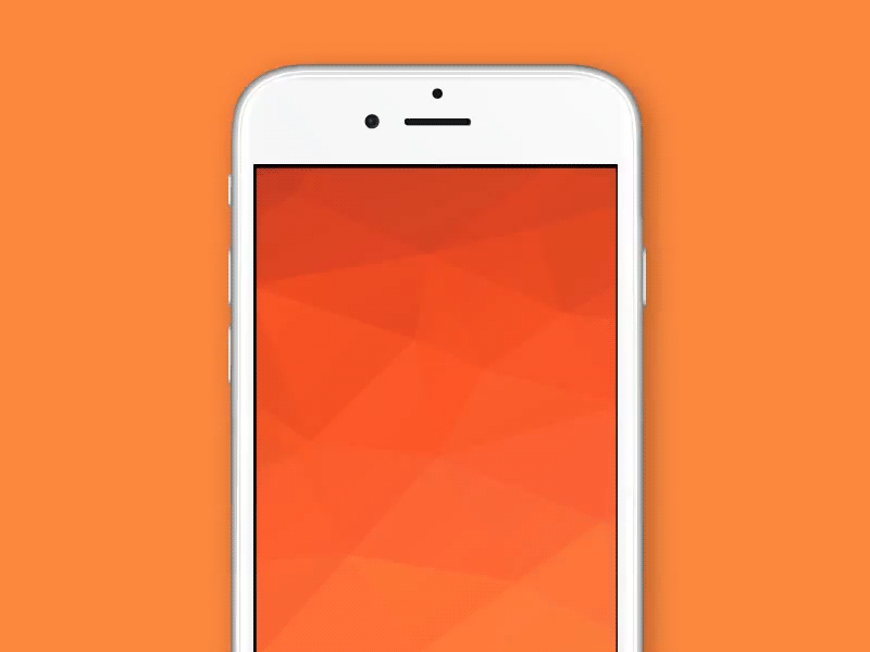 SilverFox animated fox gif homepage interface landing orange poly splash transition triangle ui
