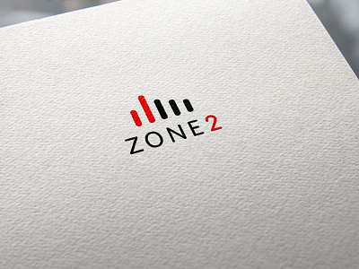 Zone2 bars black energy flat logo paper red rounded two zone