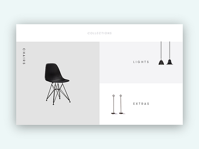 Furniture card furniture minimalist web