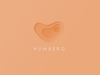 Humbero blob contour health heart kidney lava logo orange
