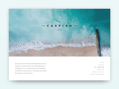 The Caspian Sea beach card desktop hue minimal ocean sea splash teal water white space