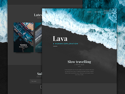 Lava Blog Template aerial blog template blog theme editorial lava splash website theme