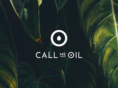 Call Me Oil Logo aromatherapy blog blogging essential oils flora logo