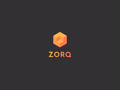 ZORQ creative market geometric logo isometric isometric actions orthographic projection