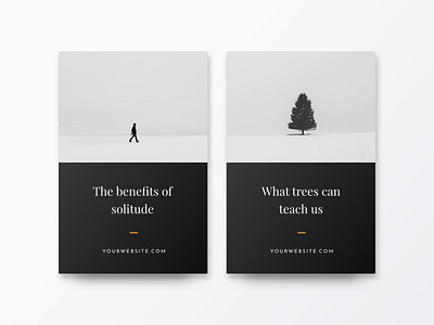 What trees can teach us card cards creative market minimalism minimalism，browser social media pack