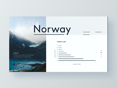 Norway Dashboard bar graph chart dashboard infographic resume norway